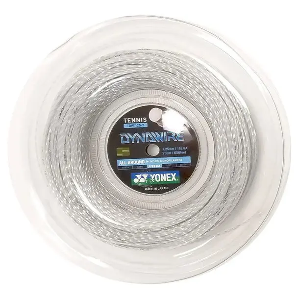Yonex Dynawire 16L / 1.25 Tennis String Reel White Silver