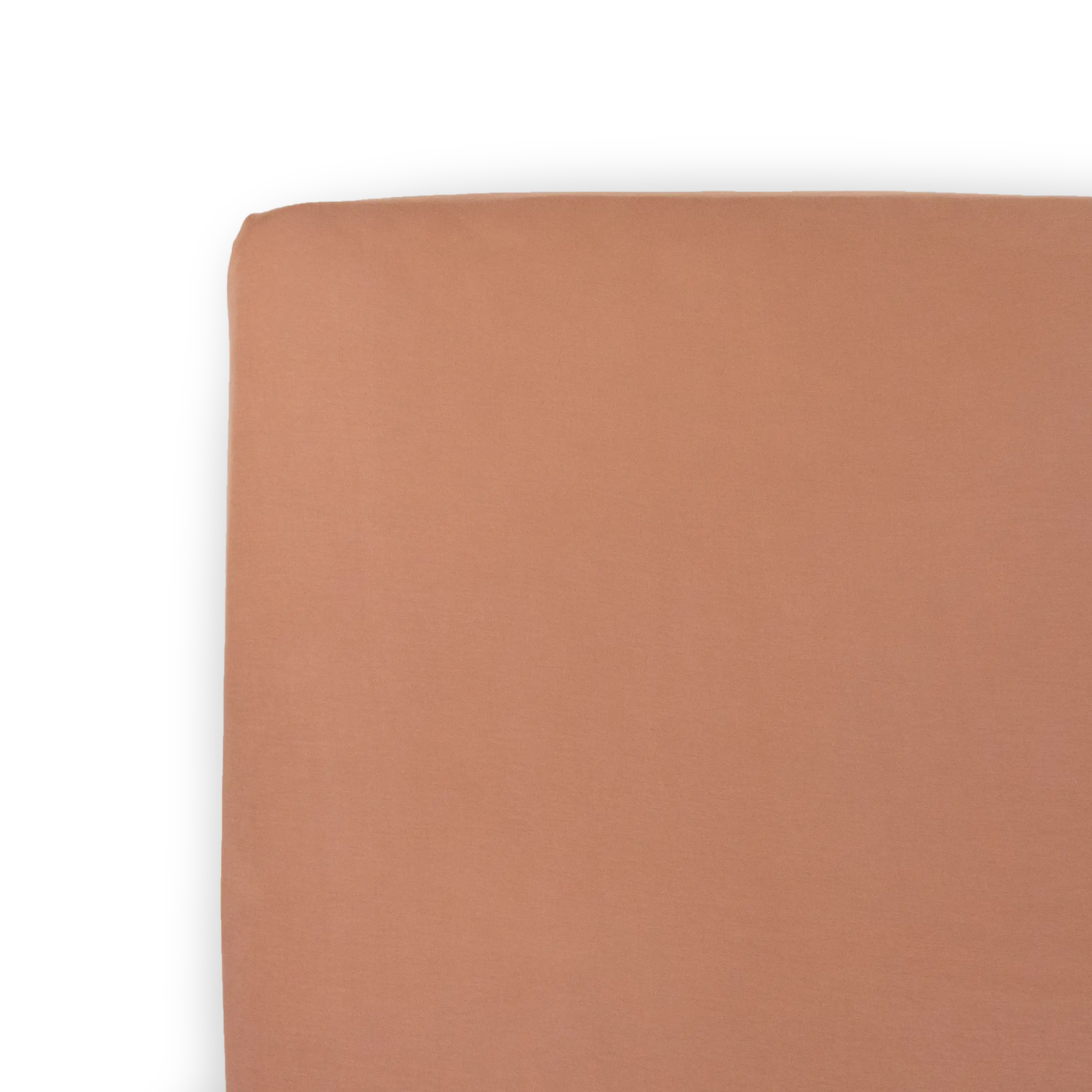 Soft Stretch 1-Piece Viscose Knit Crib Sheet - Terracotta, Standard Size Bedding for Nursery Room Crib Mattress