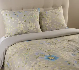 Home Reflections Floral Pique Comforter & Sham Set- Queen
