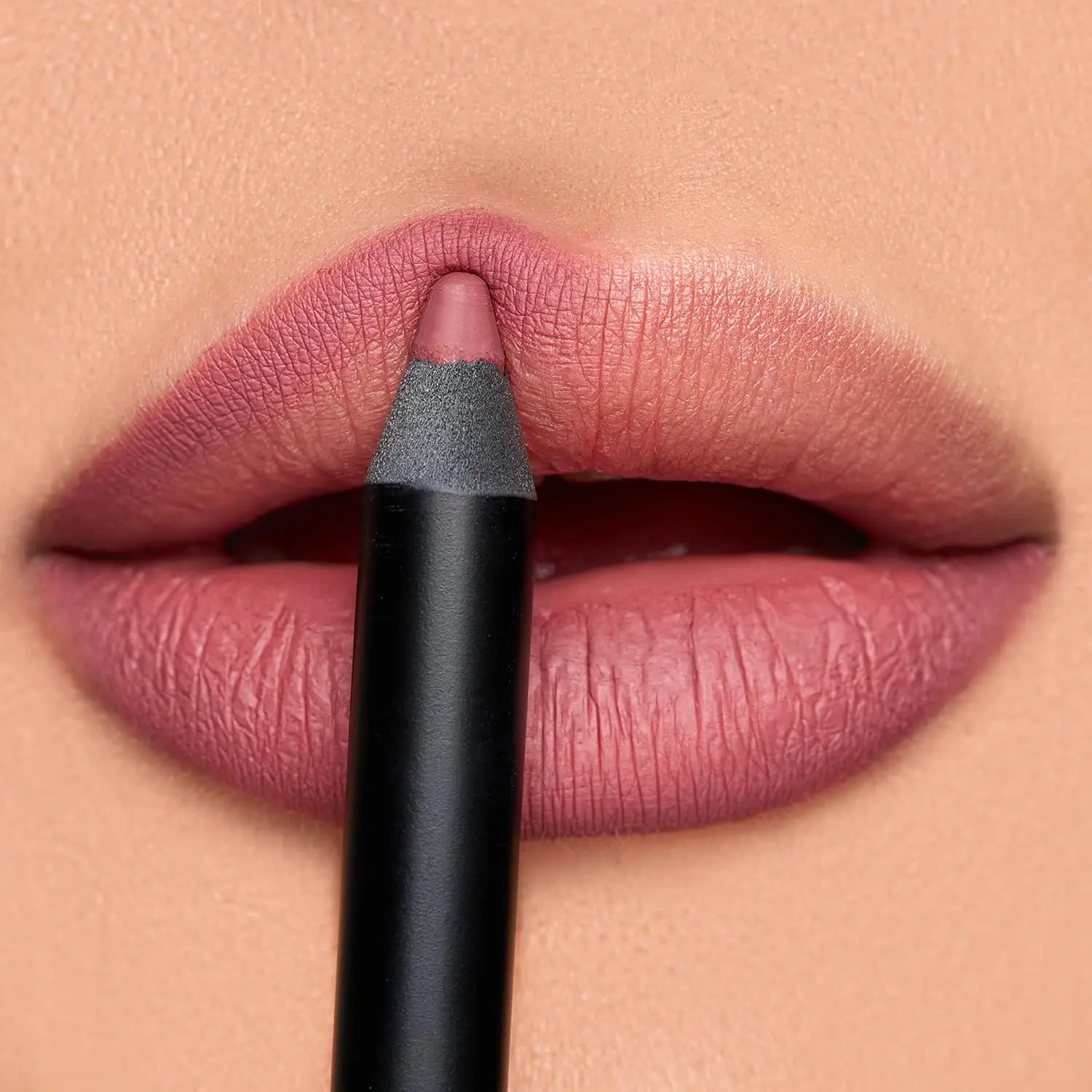 K7L Dark Pink Lip Crayon (Vegan) - Long Lasting and Waterproof - Buff Gloss Lipgloss