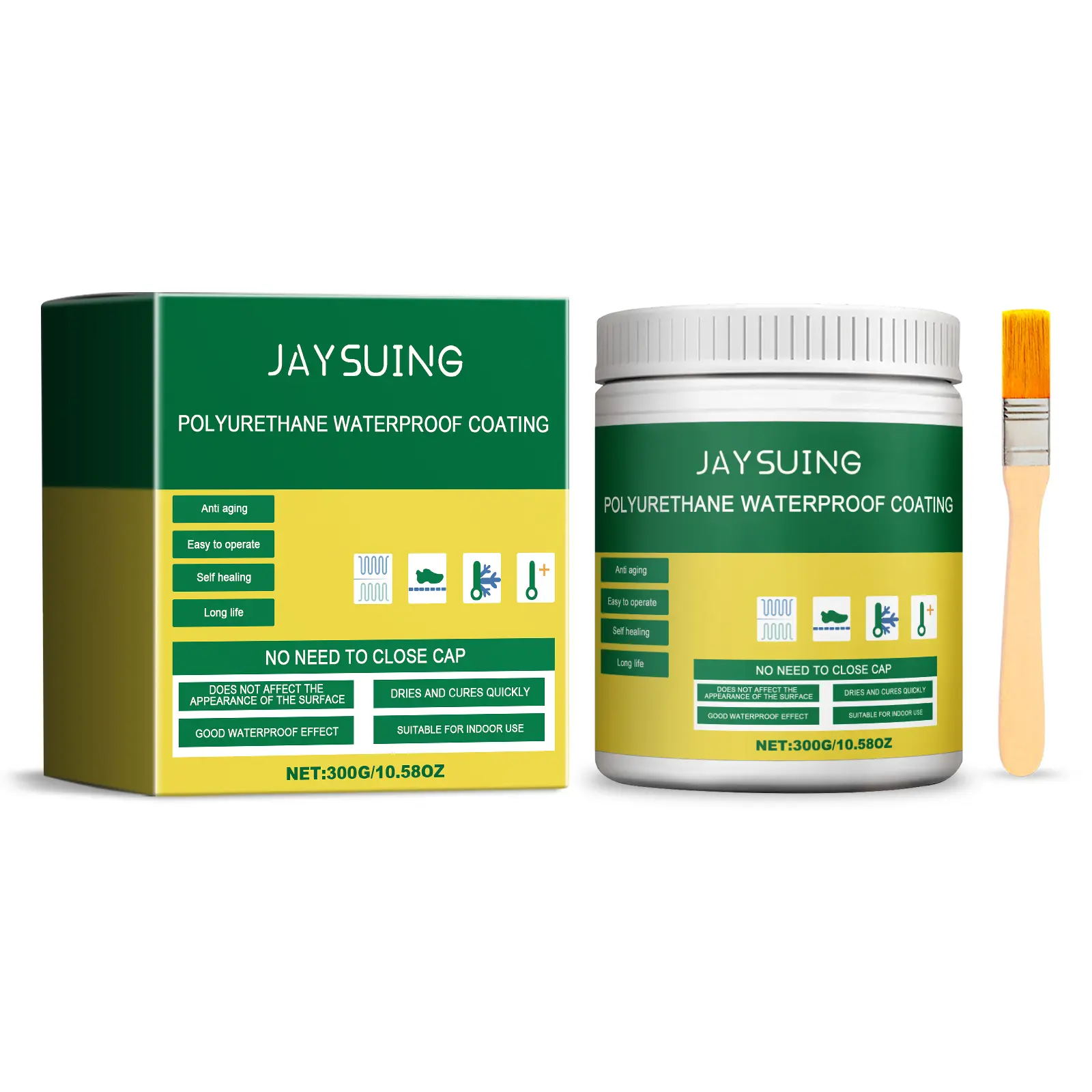 jaysuing Transparent Waterproof Glue Home Decoration Window Sill Bathroom Waterproof Coating Leak Repair Gap Non-Shedding Casting Glue Caulking Adhesive Seal