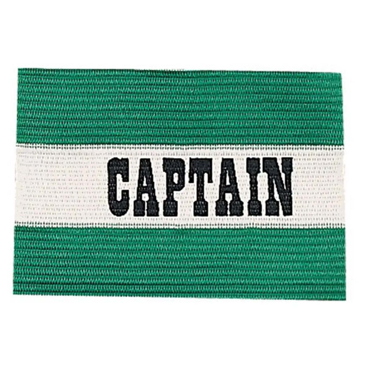 CHAMPION Youth Captain Armband, Highly Visible Green & White Slip-On Elastic for Team Sports, Strength Training & Fitness Enthusiasts, Fitness Enthusiast, Highly Visible On The Field, One Size, 7X4 In