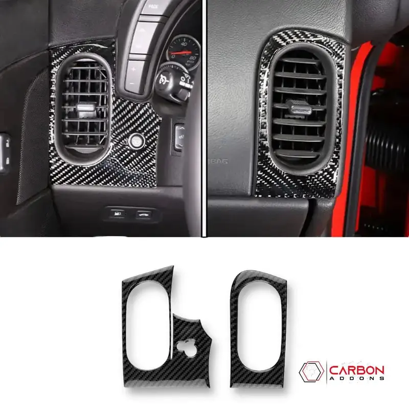 thumbnail image 2 of Xotic Tech Real Carbon Fiber Dashboard Center Panel Cover – 6-Piece Kit – Camaro 2016-2024 2 of 3