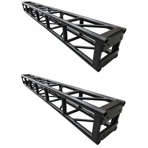 Two (2) LK-3030.3 Black 9.84FT 3 Meter Bolt Aluminum 11.81" Box Square 300mm x 300mm Trussing Bolt Truss | 3mm Wall