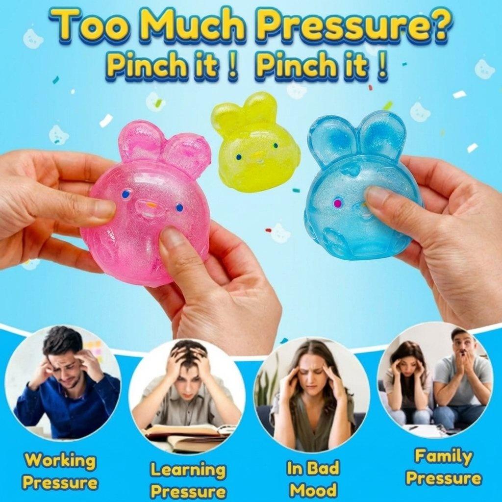 Schylling Jelly Squish – Soft Gel-Filled Sensory Squeeze Toy for Home, Office & Travel, Stretchy Anxiety Relief Fidget, Calming Stress Ball for School & On-the-Go, Portable Relaxing Jelly Texture Toy Gift for All Ages