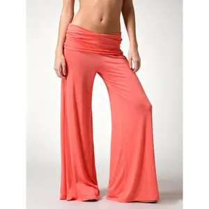 EasySport European and American popular wide-leg casual yoga pants, loose and versatile, solid color, fashionable wide-leg flared pants