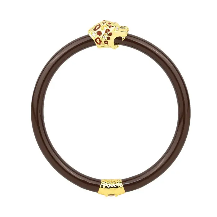 BuDhaGirl | Fauna Panther All Weather Bangle® (AWB®) - Chocolate