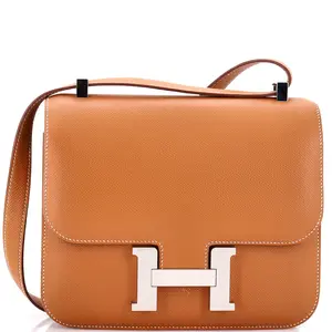 Pre-owned HERMÈS material Messenger Bags Hermes Constance Bag Epsom 24 by Rebag