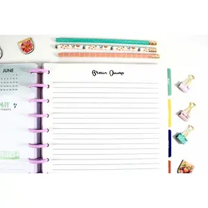 Brain Dump Inserts for 11-Disc Big Happy Planner, Big Happy Planner Notes Refills, Pre-punched Happy Planner Inserts, Planner Notes Inserts