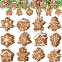 36 Pcs - Gingerbread Style (Brown)