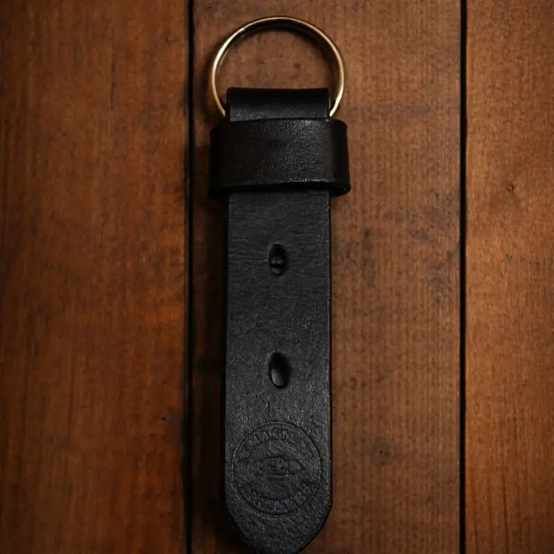 Belt Style Leather Key Fob | Handmade Leather Keychain | Matching Set Option | Personalized Gift | Full Grain Leather