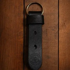 Belt Style Leather Key Fob | Handmade Leather Keychain | Matching Set Option | Personalized Gift | Full Grain Leather