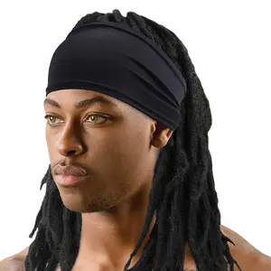 Titan Spandex Headband for Dreadlocks and Braids Men – Stretch Fit, Comfort Design, Black