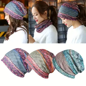 3 PCS Women's Slouchy Beanie Hat, Chemo Caps Cancer Headwear Hats Boho Turban Baggy Sleeping Cap Scarf Fashion Accessories, Fit for Daily Casual Wear, Hiking, Outdoor Activities