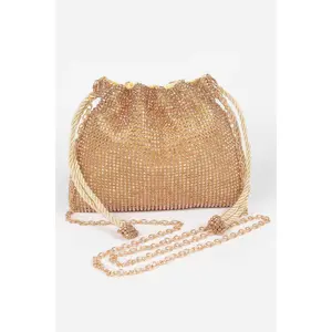 Women's Lightweight Lucky Handbag - Full-Stoned Design, Handbag Shoulder Bag