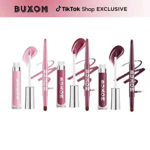 BUXOM Match Made in Dolly Complete Bundle - 3 New Shades, Includes Lip Gloss & Lip Liners Full-On Plumping Lip Polish Gloss Hydrates with Peptides & Vitamin E
