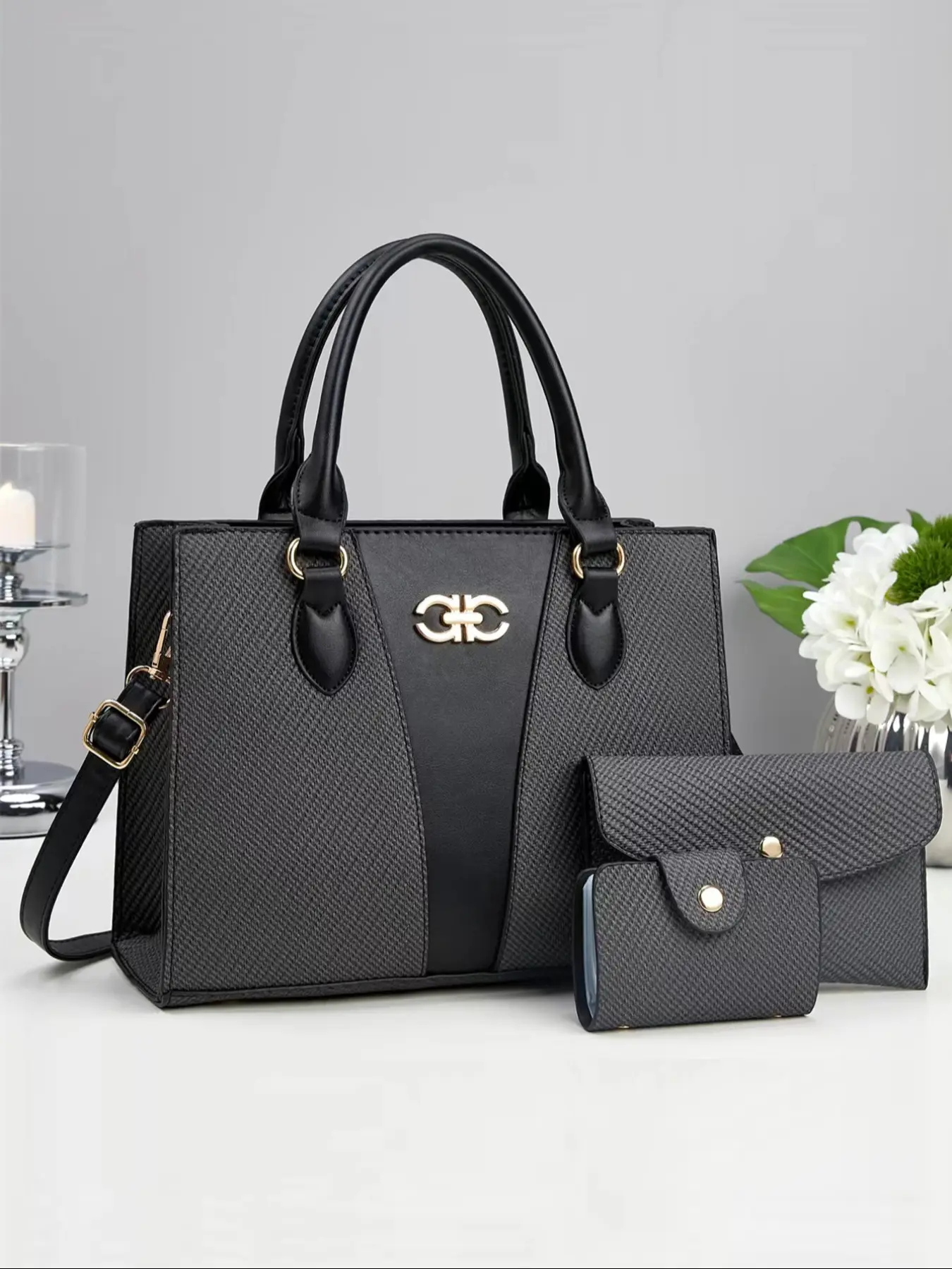 New Simple Women's Combination Bag, Classic Elegant Fashion Durable, Large Capacity Shoulder Crossbody, Handbag Shoulder Bag, Suitable for Travel Shopping, Crossbody Shoulder Purses