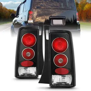 AmeriLite Replacement Brake Taillights Black Set For 04-07 Scion Xb - Passenger and Driver Side