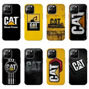 Caterpillar Phone Case - Heavy Machinery Diesel Power Case - Industrial Construction Aesthetic Tough Cover - Phone Cover for iPhone 7-17 Pro Max / for Samsung S21-S25 Ultra