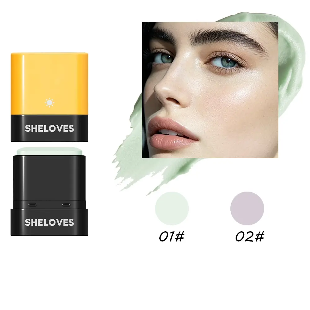 2-in-1 Sunscreen Primer Stick, Lightweight Smooth Formula with Plant Extracts, Portable Sun Protection & Makeup Base for Face & Body