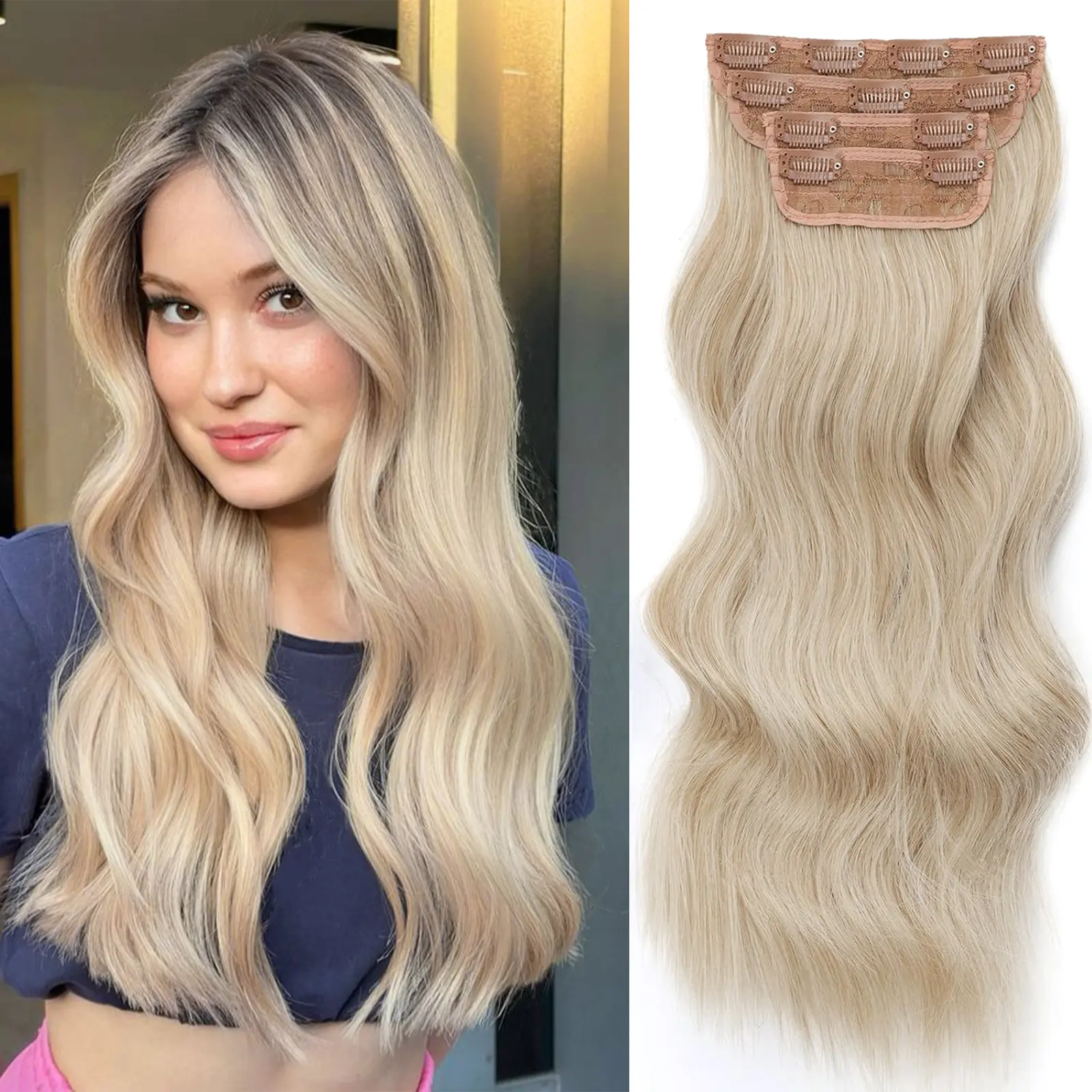 26/613 Blonde - 4PCS ( 20 Inch )