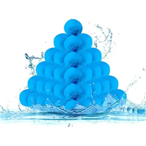 Reusable Eco-Friendly 3.5 Lbs Pool Filter Balls, Replacement Filter Media for Sand Filter, Replaces 110 Lbs Filter Sand Improves Water Clarity for Swimming Pools & Filter Pumps