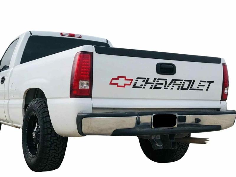CHEVY Decals CHEVROLET Vinyl Sticker Silverado 1500 Bed Tailgate Letters 454 SS
