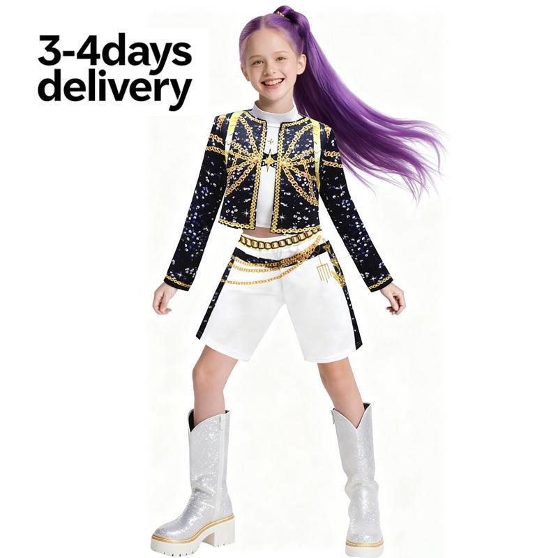 【TikTokShop BlackFriday】2026 KPOP Demon Hunter Rumi Mira Zoey Outfit with Singer Costume Set 【TikTokShop BlackFriday】2026 KPOP Demon Hunter Rumi Mira Zoey Outfit with Singer Costume Set