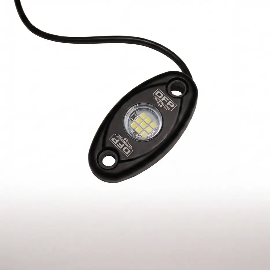 Pure White 9 LED Rock Lights