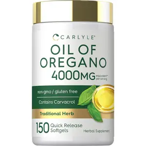 Carlyle Oregano Oil Supplement | 150 Softgel Capsules | Contains Carvacrol | Non-GMO & Gluten Free Formula