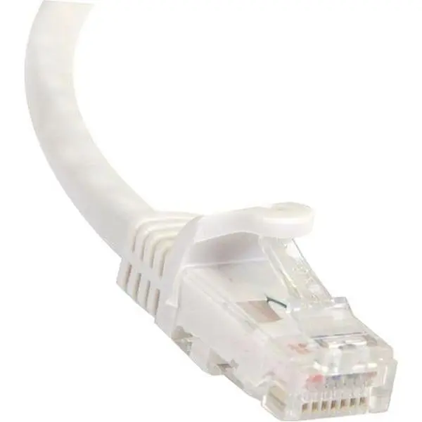 StarTech 50ft (15.24m) White Snagless CAT6 UTP Patch Cable - 1 RJ-45 Male Connector, Minimal Near End Crosstalk, Molded Strain Relief, Compatible with Switches, Hubs, Routers