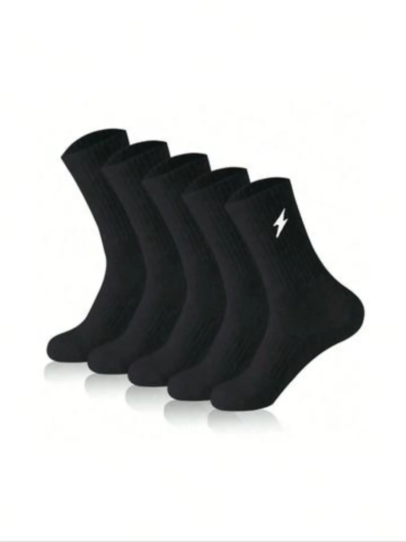 Men's Mid-Calf Socks, Sports Socks, Simple Color, Soft Skin-Friendly All-Seasons, Anti-Odor Non-Slip Comfortable, Ideal for Running Gym Basketball Tennis