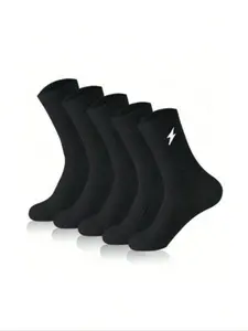 Men's Mid-Calf Socks, Sports Socks, Simple Color, Soft Skin-Friendly All-Seasons, Anti-Odor Non-Slip Comfortable, Ideal for Running Gym Basketball Tennis
