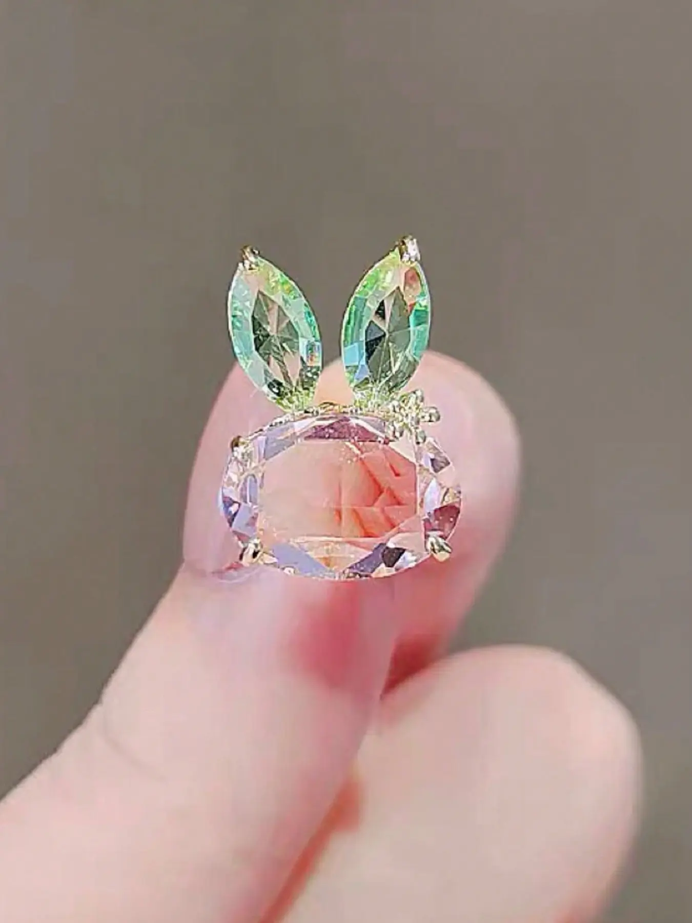 「Fashionable Cute Easter Bunny Brooch for Women, Daily Wear Accessory, Perfect Easter Gift🎁, One Piece Set」