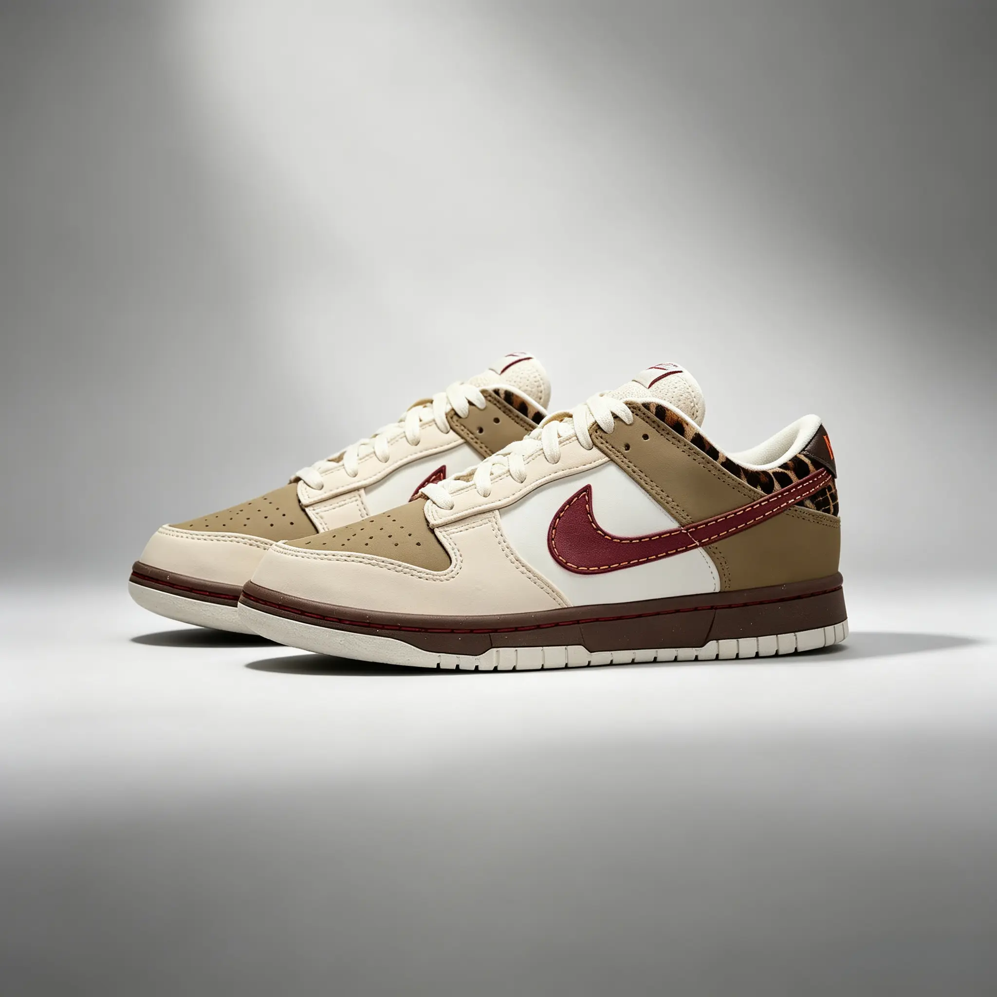 Women's Nike Dunk Low Casual Trainer - 'Khaki Team Red' Women's Nike Dunk Low Casual Trainer - 'Khaki Team Red'