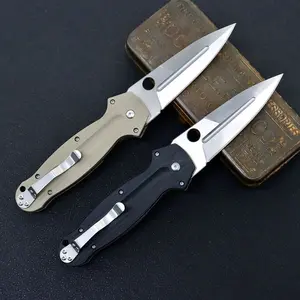 MICR Gen III Portable Folding Knife with Pocket Clip,One Hand Developmented,High Hardness D2 Blade Non-slip Aluminium Handle,Outdoor Tools for Camping Hiking, Birthday Gifts