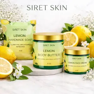 Lemon brightening skincare set (3 pieces)