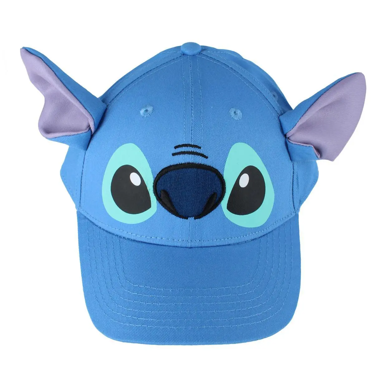 Jerry Leigh Kids' Disney Stitch Baseball Cap, Novelty Funny Hat with 3D Ears, Embroidered Face and Adjustable Back Strap, Lilo & Stitch Loving Little One