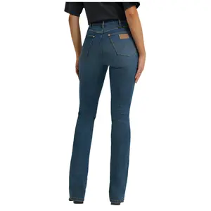 112370404 Wrangler X Lainey Wilson Women's Boot Hugger Jean - Boho Wash