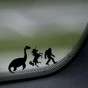 Mini Bigfoot Unicorn Nessie | Easter Egg Decal | Sasquatch | Cryptid | Car Decal | Window Decal