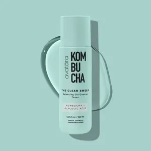 Kombucha The Clean Sweep Balneotherapy Toner - 40.5 oz (120 ml) for Skincare, Skin Repair & Comfort with Glycolic Acid