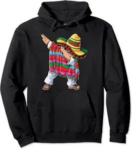 Dabbing Mexican Poncho Cinco de Mayo Boys Men Sombrero Dab Pullover Hoodie - Kadashya Shop 52B0B3RFBYZT