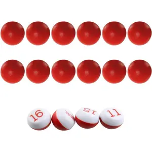 Tally Peas 1 Set Red and White Plastic Tally Balls for Pea Pool Kelly Pool