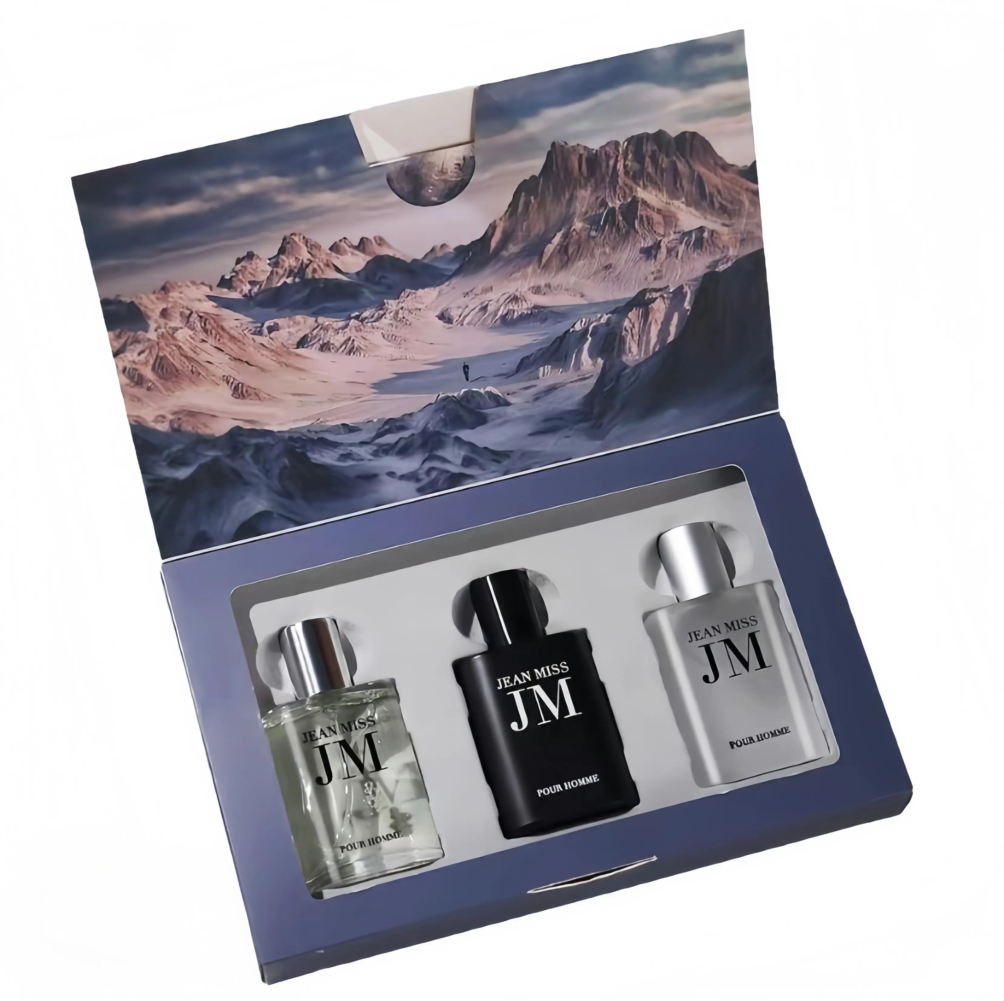 JEAN MISSMen's Perfume Gift Set, 3 Counts Long LastingFragrance Spray, Eau De Toilette Spray, HighQuality Cosmetic for Daily Use, Perfume SetsWith the Flower, Lemon &Musk Ilong lasting perfume I Daily Scentl IdealGift forCouples I Dates & Gatherings