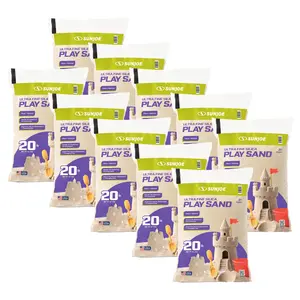 Sun Joe Ultra Fine Silica Play Sand, Sandboxes & Sensory Tables, 20 lbs, 10 Pack