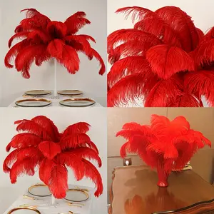 5 Artificial Feathers, Approximately 35cm, Holiday Party Wedding Stage Decorations, Banquet Hall Costume Accessories, DIY Craft Supplies, Party Decorations, Holiday Decor, Decorative Feathers, Elegant Decor, Lightweight Material, Costume Feathers