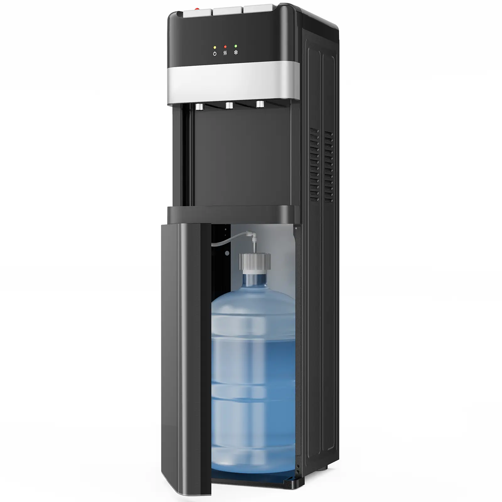 5 Gallon Bottom-Loading Water Dispenser, 3 Temperature Settings (Hot, Room and Cold) with Child Safety Lock, Stainless Steel for Home Office, Living Room