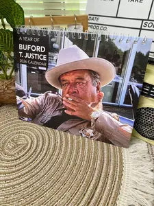 Smokeyy And The Badditt Calendar 2026, Sheriff Buford T. Justice Wall Calendar 2026, Buford Calendar, Movie quote Calendar