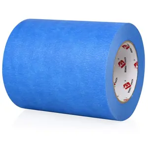 Wide Blue Painters Tape 6 Inches x 60 Yards, 3D Tape, 3D Printing Tape for Cutting, 21-Day Removal Wide Masking Tape