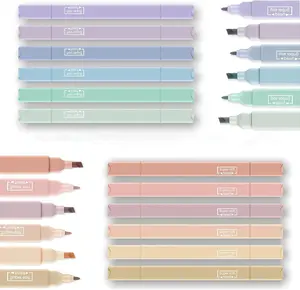 12Pcs Aesthetic Cute Highlighters Bible Pastel Highlighters and Pens no bleed Assorted Colors Highlighter for and Office Journal Home